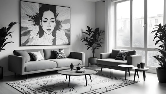 Using Black and White Canvas Prints for a Timeless Look