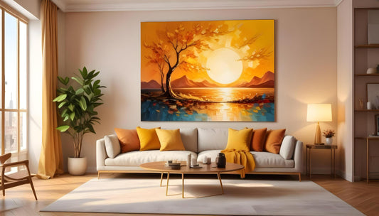 Create Cozy Vibe with Canvas Wall Art in Your Living Room