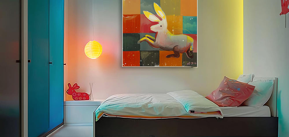 Canvas Art Prints for a Playful and Vibrant Teen Bedroom