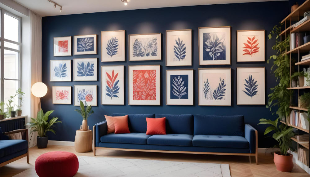 How to Install a Row of Canvas Art Prints Across One Wall