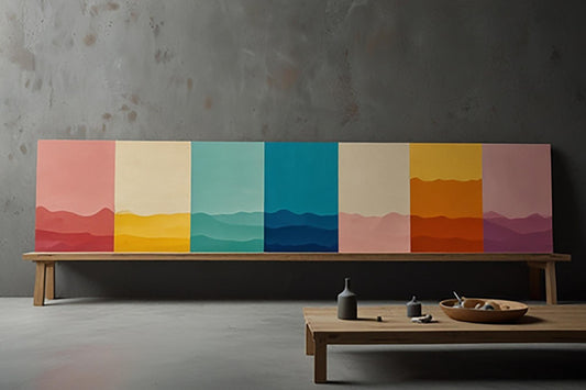 How to Select the Perfect Color Palette for Your Wall Art Mural Installed on Canvas