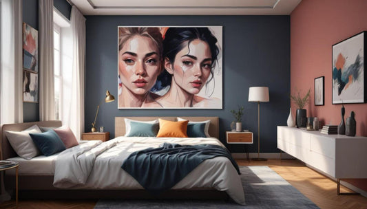 Using Canvas Art Prints to Create a Bold Bedroom Makeover