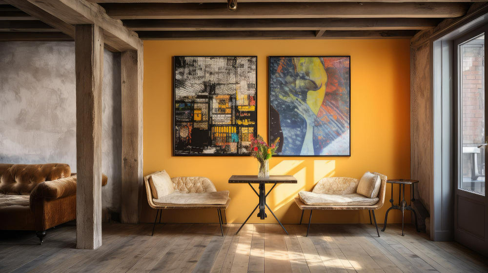 Decorating a Loft with Oversized Canvas Art Prints