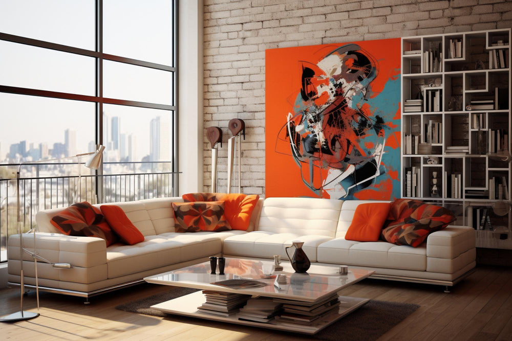 How to Style Canvas Art Prints with Bold Wallpaper