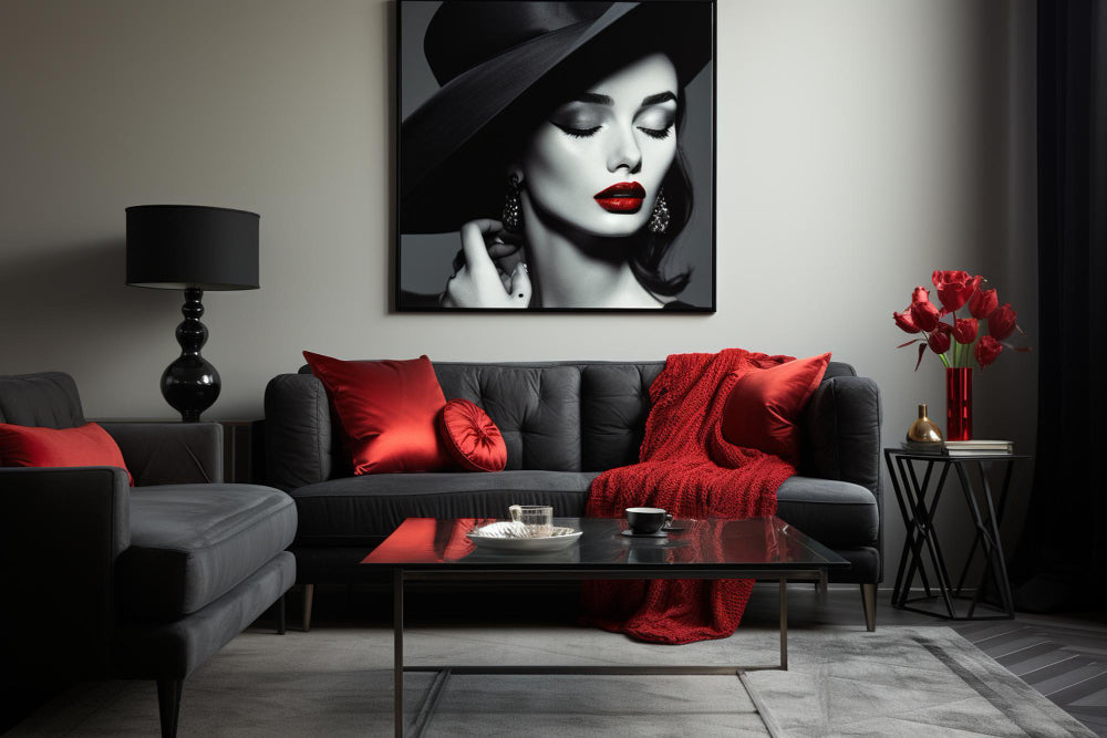 Setting up mood with dark and moody canvas wall art.