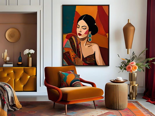 How to Style Canvas Art Prints with Eclectic Decor