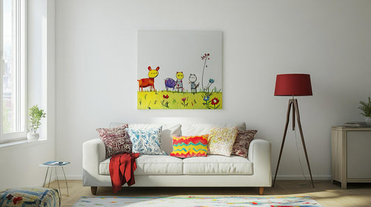 Canvas Art Prints for Kids' Rooms: Fun and Playful Ideas