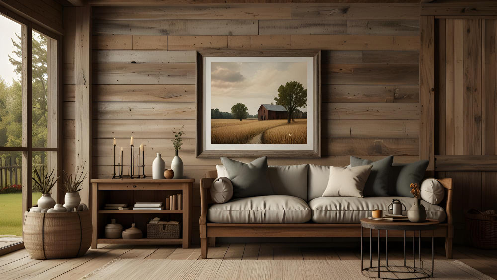 How to Style Canvas Art Prints for a Contemporary Farmhouse