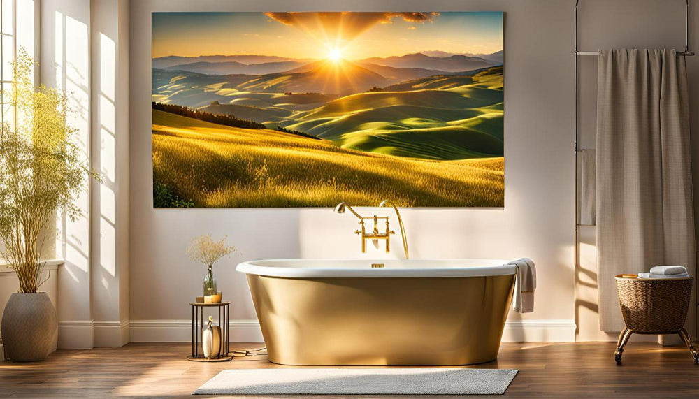 How to Incorporate Canvas Art Prints into a Luxury Spa Bathroom