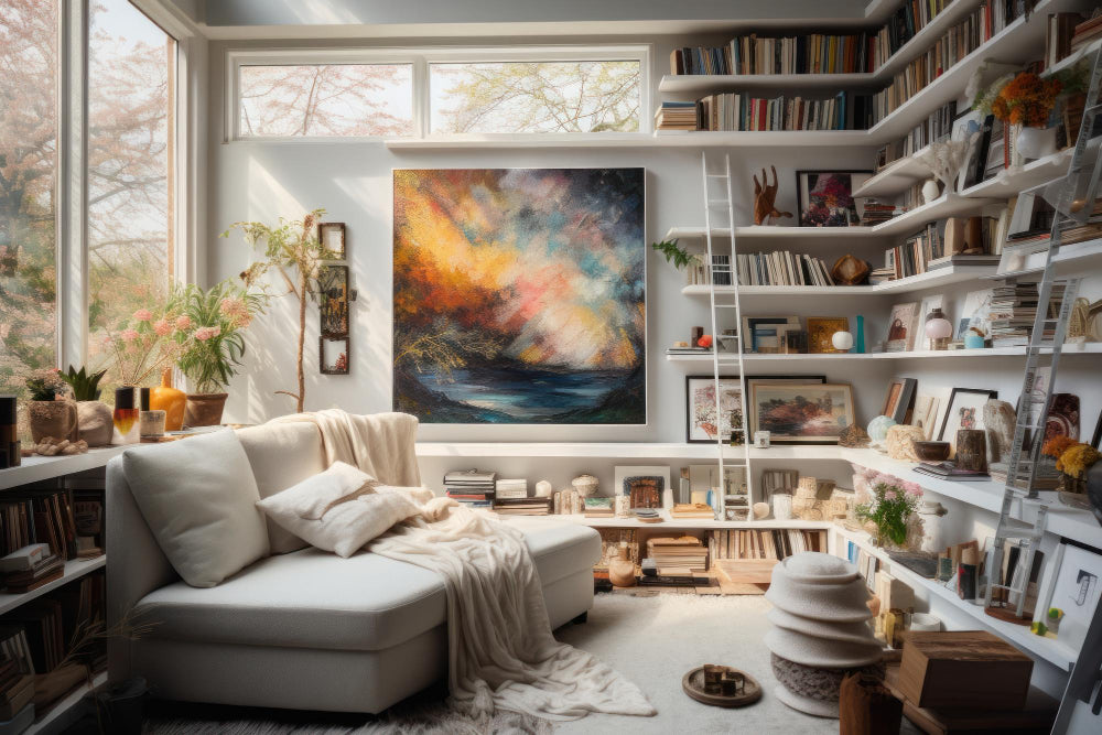 Canvas Art Prints for a Cozy and Inviting Reading Nook