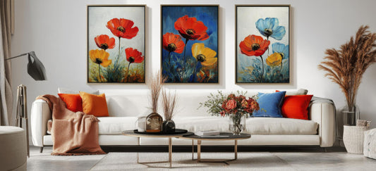 There are several ways to use abstract wall art in creating visual interest.