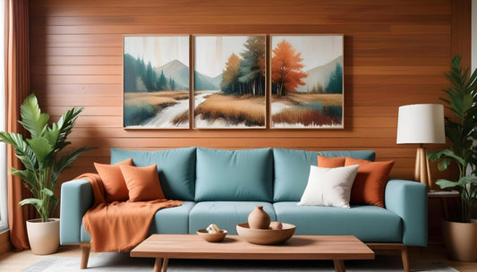 Canvas Wall Art to Pair with Wooden Interiors