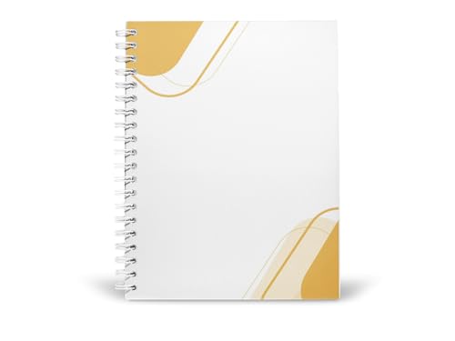 Art to Doors | Sweeping Yellow Lines | Spiral Notebooks | A5 Size Paper | 120 Pages | 70 GSM Paper | Attractive Cover Designs