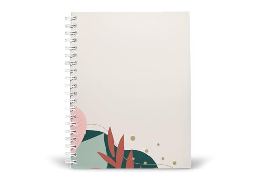 Art to Doors | Botanical Sketch | Spiral Notebooks | A5 Size Paper | 120 Pages | 70 GSM Paper | Attractive Cover Designs