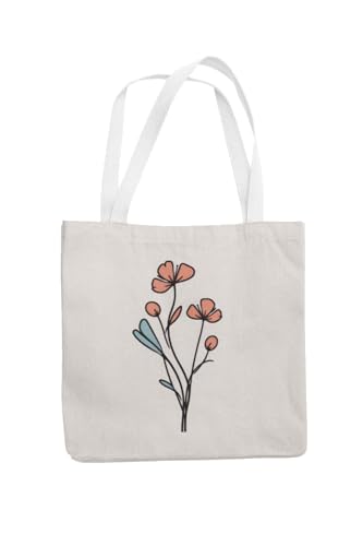 Art to Doors | Painted Bloom | Tote Bags | Shopping Bag For Grocery | Aesthetic Carry Bag | Tote Bag for Shopping, Travel, office & beach bags for women