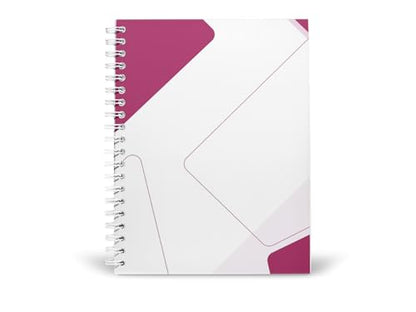 Art to Doors | Pink Abstract | Spiral Notebooks | A5 Size Paper | 120 Pages | 70 GSM Paper | Attractive Cover Designs