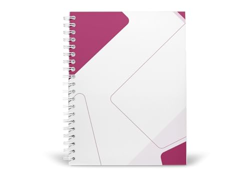 Art to Doors | Pink Abstract | Spiral Notebooks | A5 Size Paper | 120 Pages | 70 GSM Paper | Attractive Cover Designs