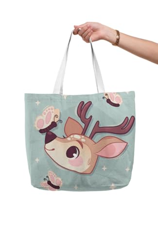 Art to Doors | Butterfly Friend | Tote Bags | Shopping Bag For Grocery | Aesthetic Carry Bag | Tote Bag for Shopping, Travel, office & beach bags for women