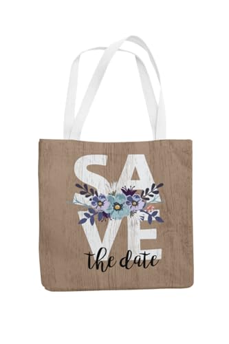 Art to Doors | Save The Date | Tote Bags | Shopping Bag For Grocery | Aesthetic Carry Bag | Tote Bag for Shopping, Travel, office & beach bags for women