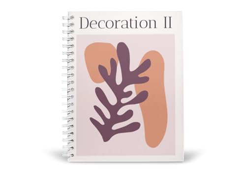 Art to Doors | Decoration II | Spiral Notebooks | A5 Size Paper | 120 Pages | 70 GSM Paper | Attractive Cover Designs