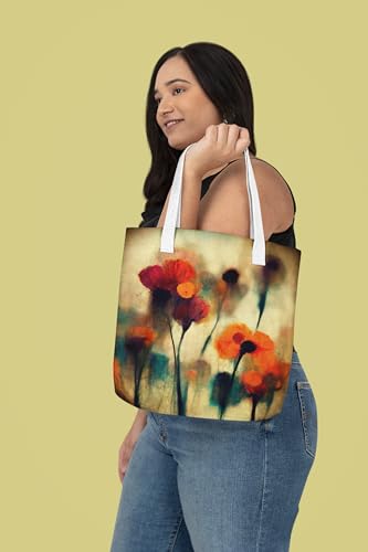 Art to Doors | Bloom & Gloom | Tote Bags | Shopping Bag For Grocery | Aesthetic Carry Bag | Tote Bag for Shopping, Travel, office & beach bags for women|