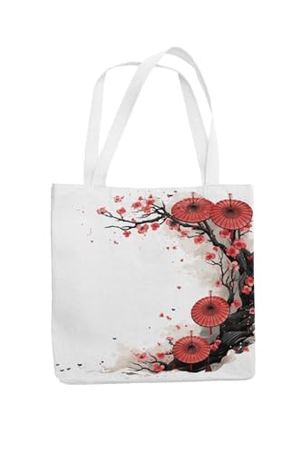 Art to Doors | Plum Blossom Dance | Tote Bags | Shopping Bag For Grocery | Aesthetic Carry Bag | Tote Bag for Shopping, Travel, office & beach bags for women