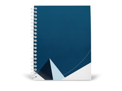 Art to Doors | Blue Ascent | Spiral Notebooks | A5 Size Paper | 120 Pages | 70 GSM Paper | Attractive Cover Designs