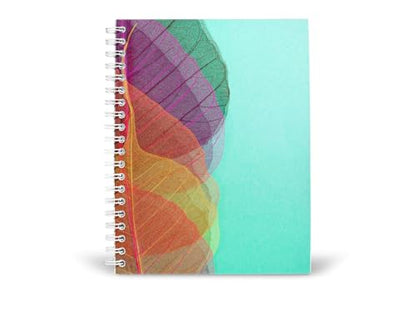 Art to Doors | Rainbow Leaves | Spiral Notebooks | A5 Size Paper | 120 Pages | 70 GSM Paper | Attractive Cover Designs