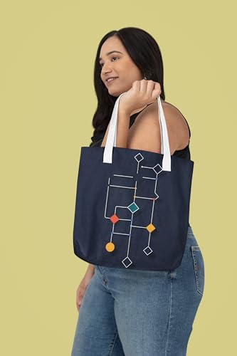 Art to Doors | Connected | Tote Bags | Shopping Bag For Grocery | Aesthetic Carry Bag | Tote Bag for Shopping, Travel, office & beach bags for women