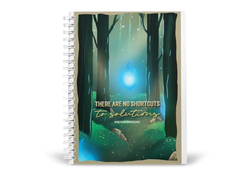 Art to Doors | There Are No Shortcuts | Spiral Notebooks | A5 Size Paper | 120 Pages | 70 GSM Paper | Attractive Cover Designs