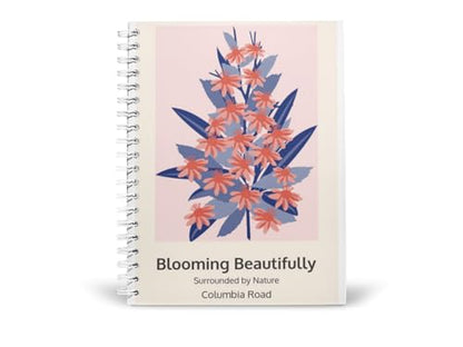 Art to Doors | Blooming Beautifully | Spiral Notebooks | A5 Size Paper | 120 Pages | 70 GSM Paper | Attractive Cover Designs