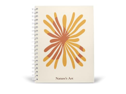 Art to Doors | Nature's Art | Spiral Notebooks | A5 Size Paper | 120 Pages | 70 GSM Paper | Attractive Cover Designs