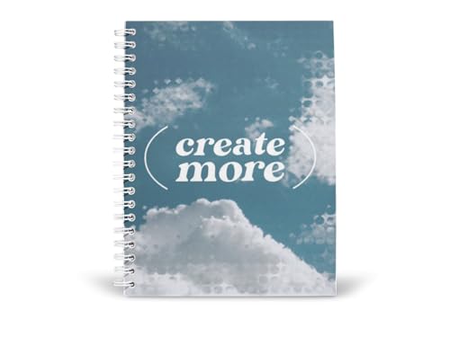 Art to Doors | Create More | Spiral Notebooks | A5 Size Paper | 120 Pages | 70 GSM Paper | Attractive Cover Designs