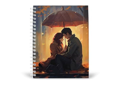 Art to Doors | Twilight Romance | Spiral Notebooks | A5 Size Paper | 120 Pages | 70 GSM Paper | Attractive Cover Designs