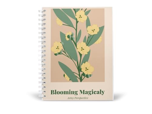 Art to Doors | Blooming Magically | Spiral Notebooks | A5 Size Paper | 120 Pages | 70 GSM Paper | Attractive Cover Designs