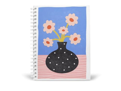 Art to Doors | Bold Floral Arrangement | Spiral Notebooks | A5 Size Paper | 120 Pages | 70 GSM Paper | Attractive Cover Designs