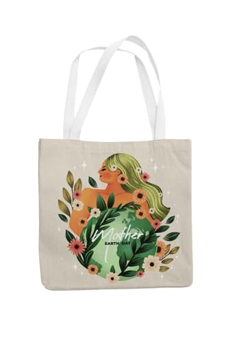 Art to Doors | Mother Earth Day | Tote Bags | Shopping Bag For Grocery | Aesthetic Carry Bag | Tote Bag for Shopping, Travel, office & beach bags for women