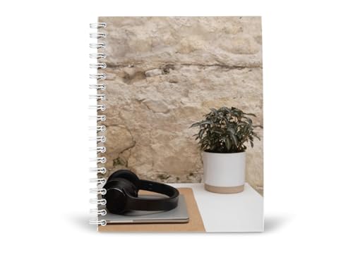 Art to Doors | Stone Wall Still Life | Spiral Notebooks | A5 Size Paper | 120 Pages | 70 GSM Paper | Attractive Cover Designs