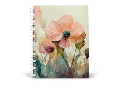 Art to Doors | Gentle Floral Tapestry | Spiral Notebooks | A5 Size Paper | 120 Pages | 70 GSM Paper | Attractive Cover Designs