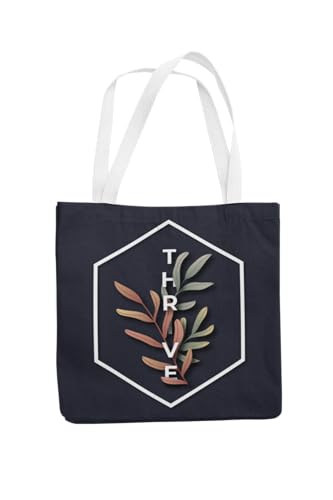 Art to Doors | Thrive | Tote Bags | Shopping Bag For Grocery | Aesthetic Carry Bag | Tote Bag for Shopping, Travel, office & beach bags for women