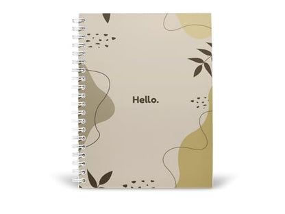 Art to Doors | Hello | Spiral Notebooks | A5 Size Paper | 120 Pages | 70 GSM Paper | Attractive Cover Designs