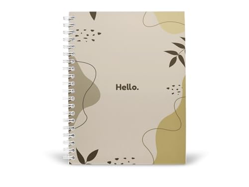 Art to Doors | Hello | Spiral Notebooks | A5 Size Paper | 120 Pages | 70 GSM Paper | Attractive Cover Designs