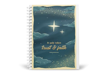 Art to Doors | Trust And Faith | Spiral Notebooks | A5 Size Paper | 120 Pages | 70 GSM Paper | Attractive Cover Designs