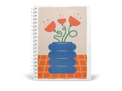 Art to Doors | Vibrant Trio | Spiral Notebooks | A5 Size Paper | 120 Pages | 70 GSM Paper | Attractive Cover Designs