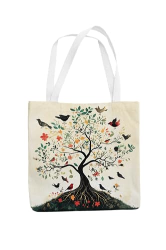 Art to Doors | A Garden of Life | Tote Bags | Shopping Bag For Grocery | Aesthetic Carry Bag | Tote Bag for Shopping, Travel, office & beach bags for women