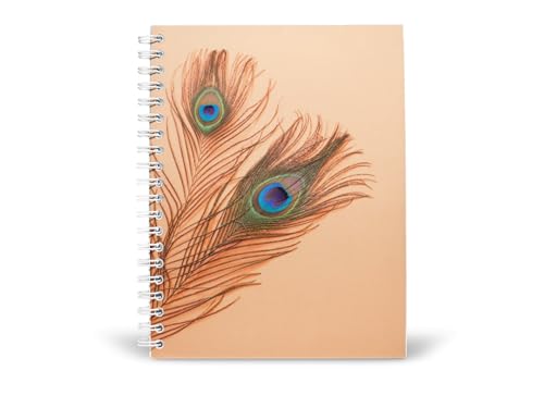 Art to Doors | A Symphony of Feathers | Spiral Notebooks | A5 Size Paper | 120 Pages | 70 GSM Paper | Attractive Cover Designs