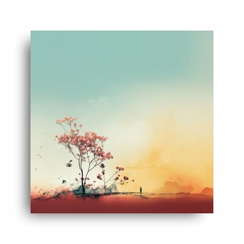 Art to Doors | Solitude's Bloom | Square | Art Print | Home Decor | Wall Decor | Gifts for Women | Gifts for Men | Canvas Frame |