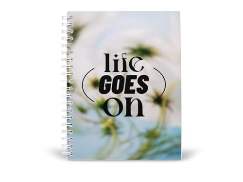 Art to Doors | Life Goes On | Spiral Notebooks | A5 Size Paper | 120 Pages | 70 GSM Paper | Attractive Cover Designs