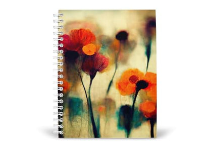 Art to Doors | Bloom & Gloom | Spiral Notebooks | A5 Size Paper | 120 Pages | 70 GSM Paper | Attractive Cover Designs