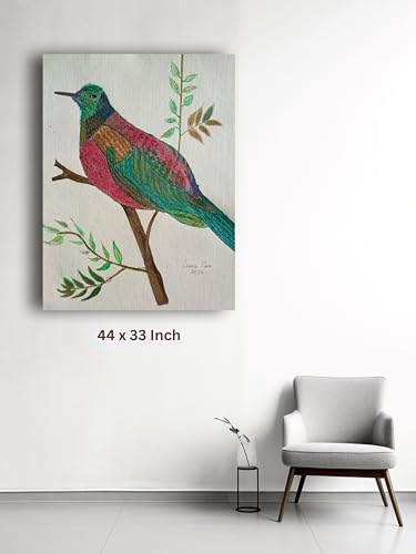 Art to Doors | Bird Artistic Interpretation | Artist Lovina Cano | Vertical | Art Prints | Home Decor | Wall Art | Gift Items | Canvas Frame